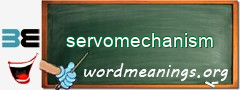 WordMeaning blackboard for servomechanism